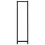 Voir la diapositive 3 : VIDAXL Porte-serviette Noir 25x20x95 cm Fer