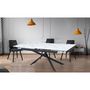 Voir la diapositive 4 : Paris Prix Table à Manger Extensible  Lara  150-210cm Blanc & Noir