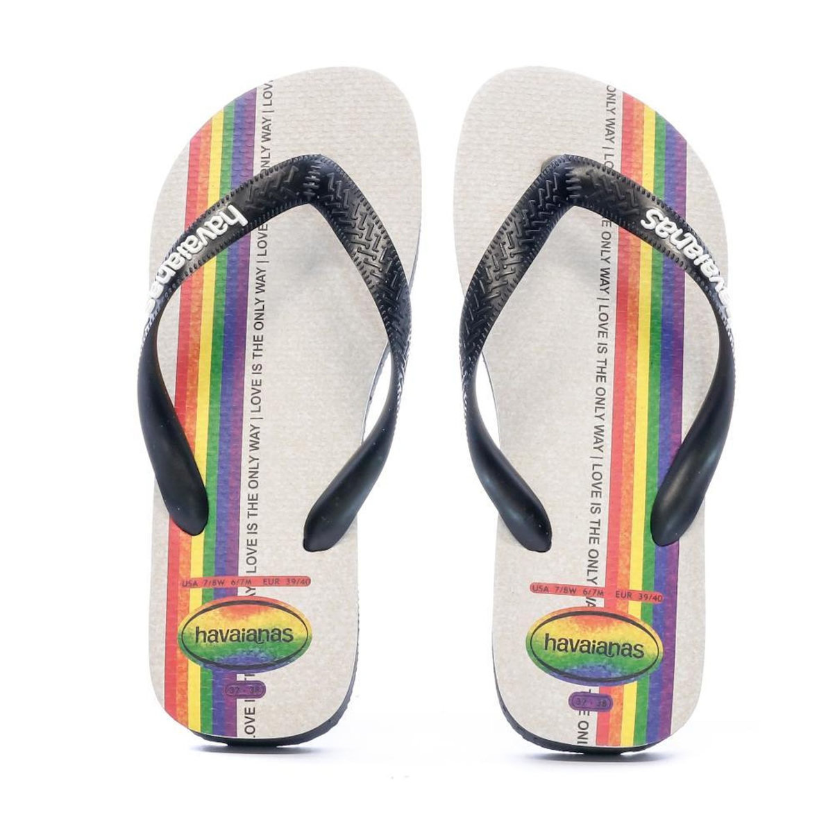HAVAIANAS Tongs Blanches Mixte Havaianas Top Pride
