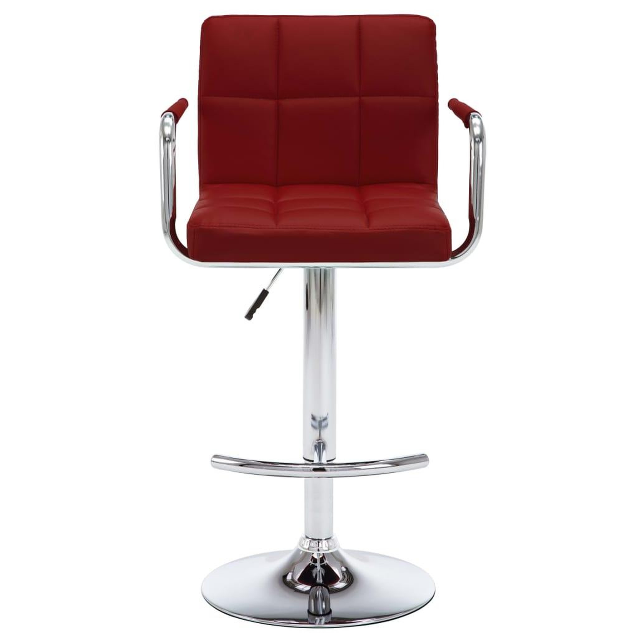 Voir la diapositive 3 : VIDAXL Tabourets de bar lot de 2 rouge bordeaux similicuir