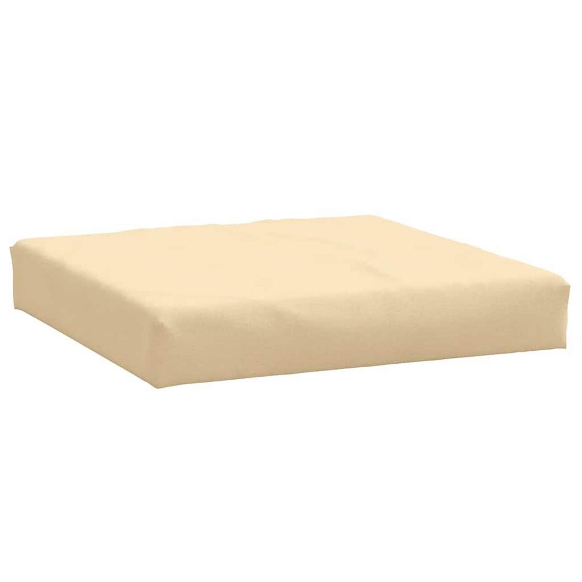 VIDAXL Coussins de palette lot de 2 beige melange tissu