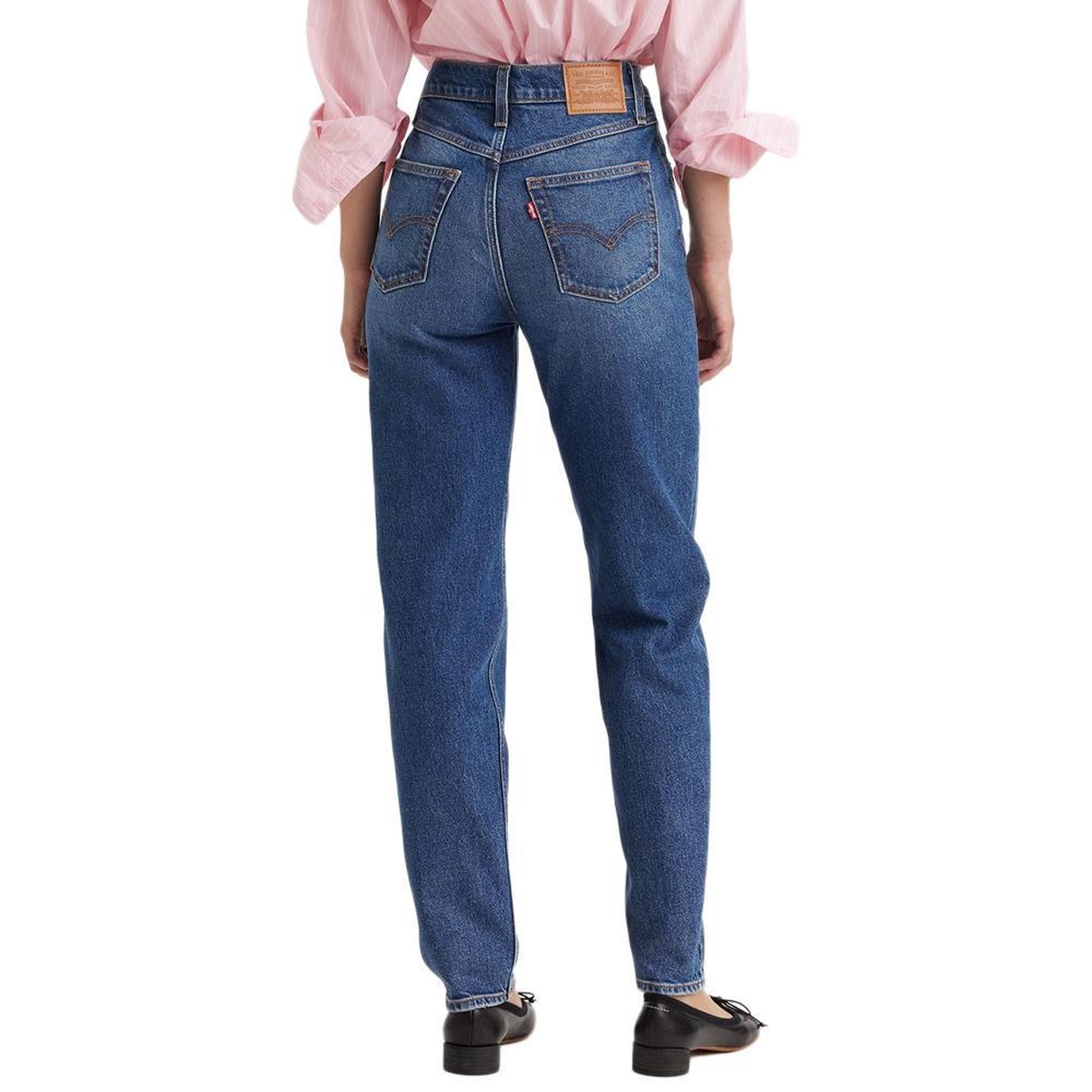 Voir la diapositive 2 : Levi's Jean  Foncé Femme Levi's 80's Mom