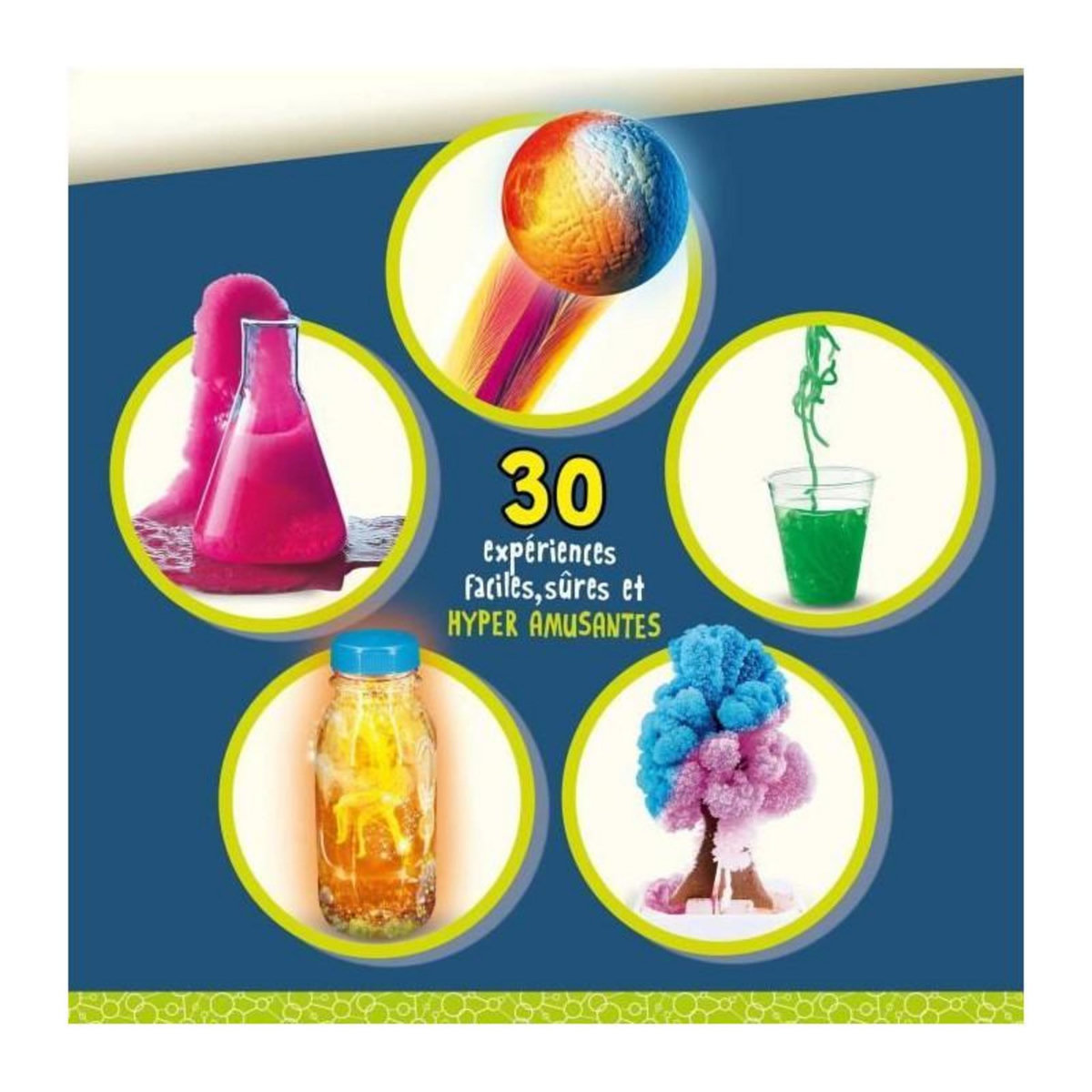 LISCIANI GIOCHI Laboratoire des super réactions - Kit Scientifique - I'M A GENIUS - 30 Expériences, Effets surprenants