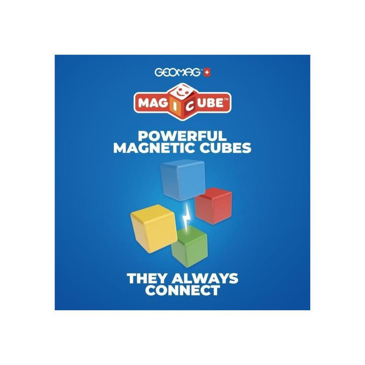 Geomag Blocs magnétiques - GEOMAG - Set créatif - 16 pieces - Éducatif - Plastique recyclé - Des 12 mois