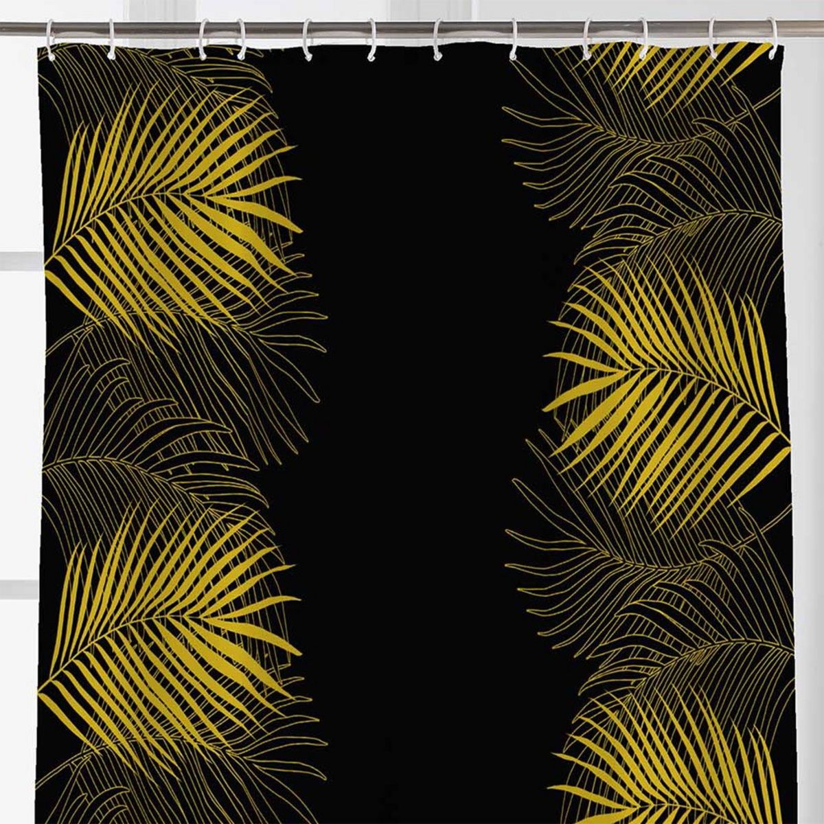 Douceur d'Intérieur Rideau de douche 180x200 Orbella noir