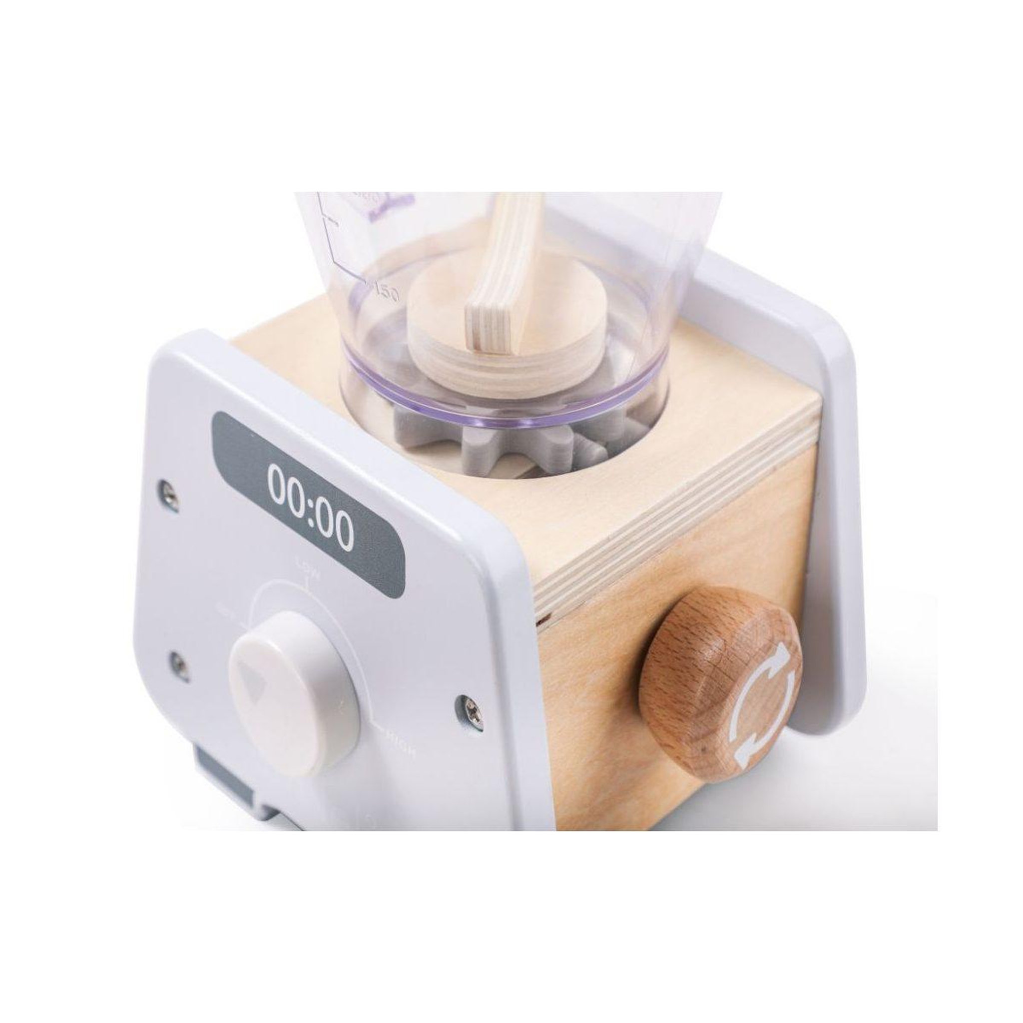 Voir la diapositive 3 : ELINELI Blender smoothie en bois avec accessoires