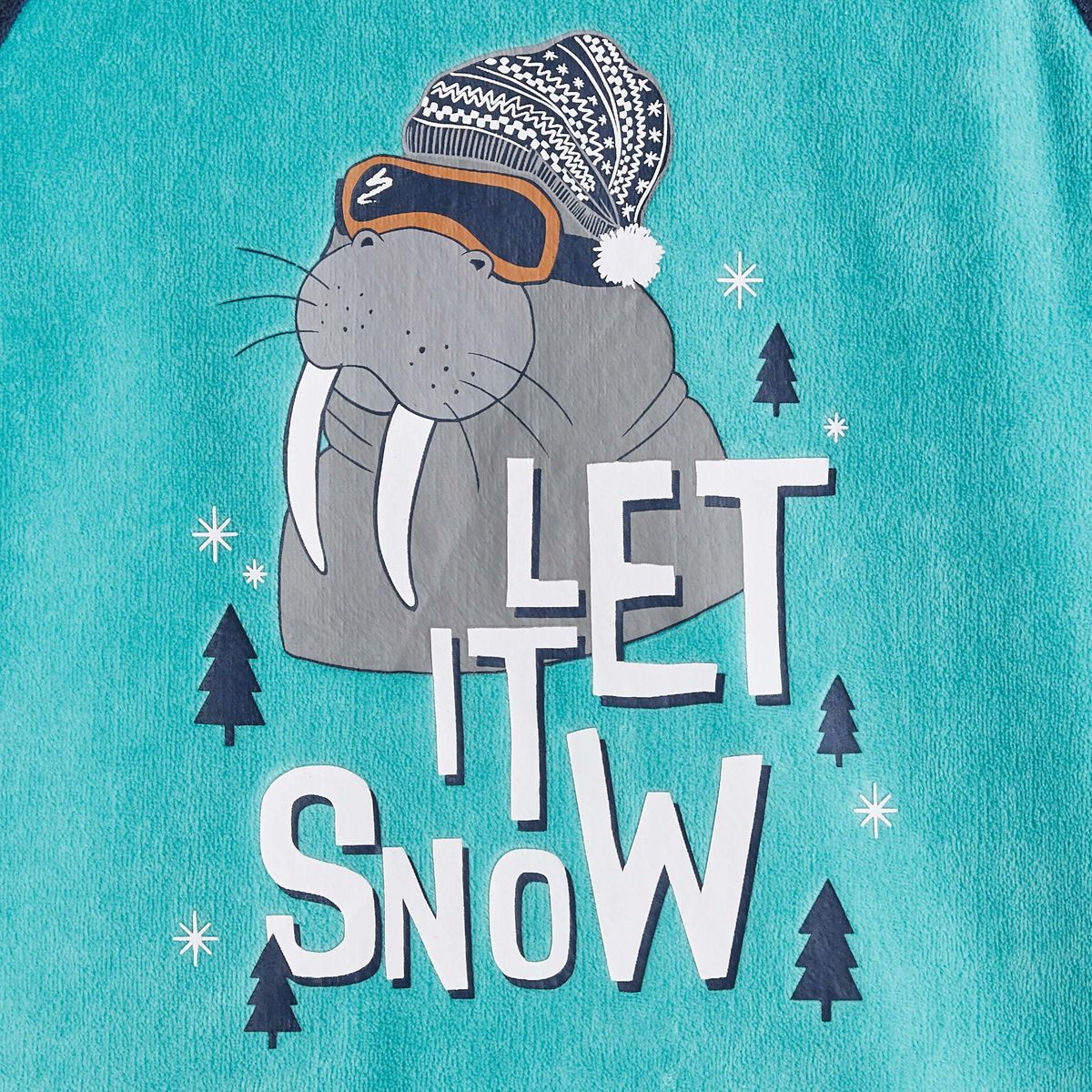 IN EXTENSO Ensemble pyjama velours let it snow garçon