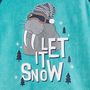 Voir la diapositive 2 : IN EXTENSO Ensemble pyjama velours let it snow garçon
