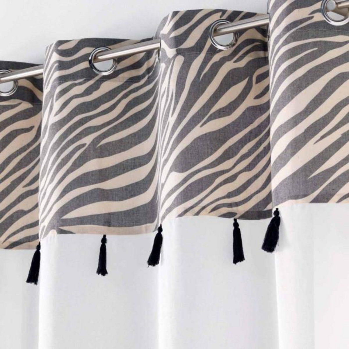 Paris Prix Rideau Voilage à Œillets  Maroni  140x240cm Blanc