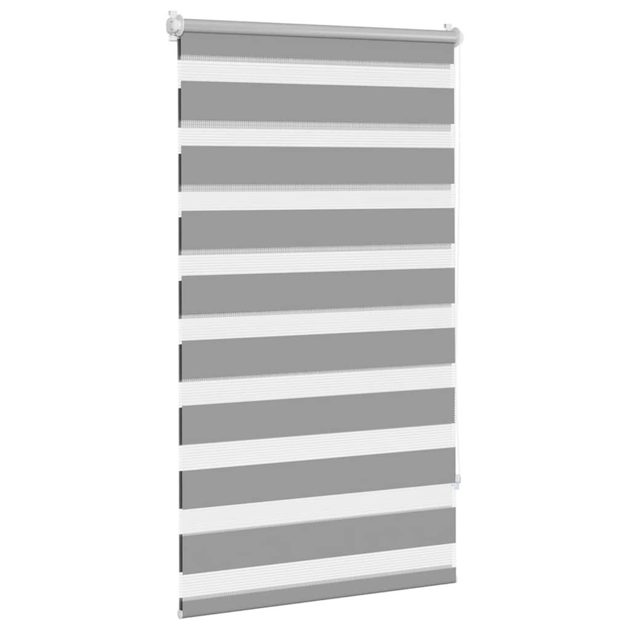 Voir la diapositive 3 : VIDAXL Store venitien zebre 70,9 x 120 cm, largeur du tissu 66,7 cm, gris