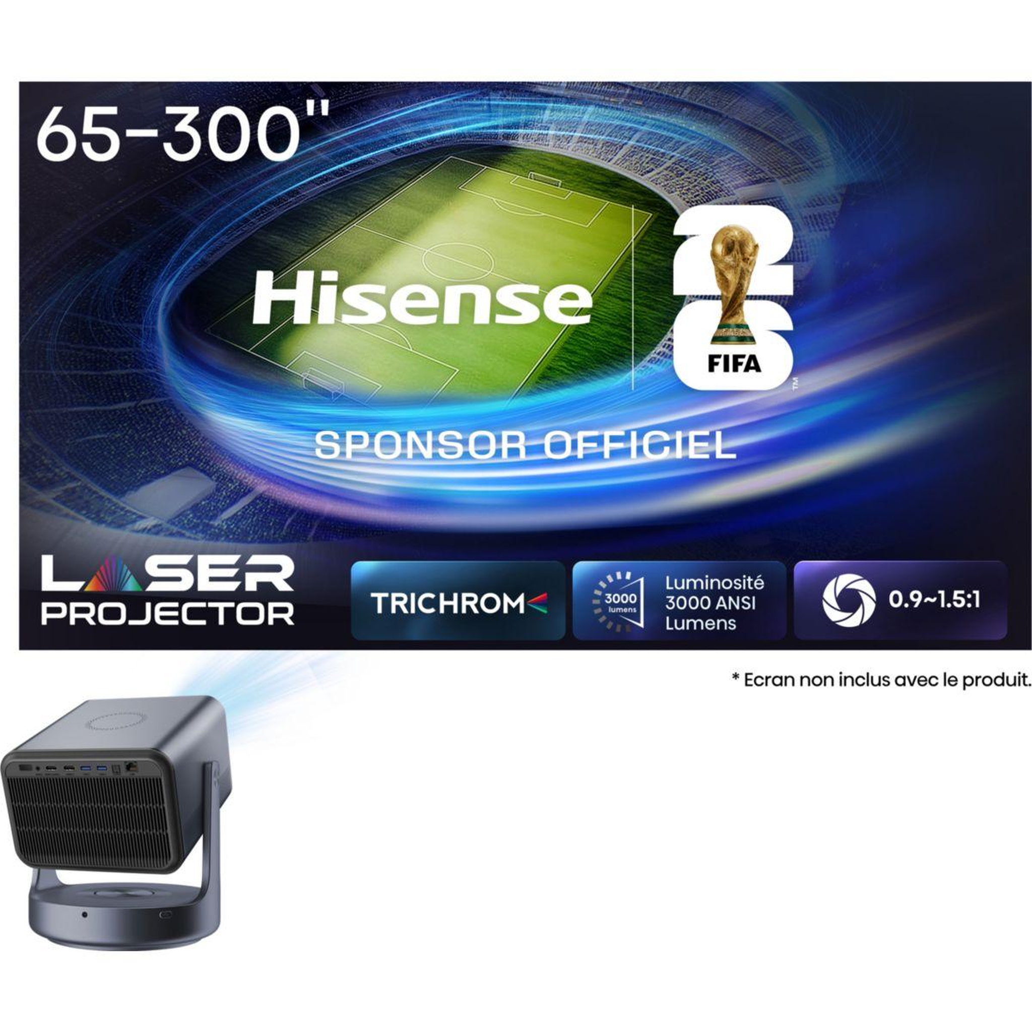 Voir la diapositive 1 : Hisense Vidéoprojecteur home cinéma c2 ultra 4k laser