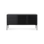 Voir la diapositive 3 : Paris Prix Buffet 3 Tiroirs & 2 Portes Design  Lasco  160cm Noir