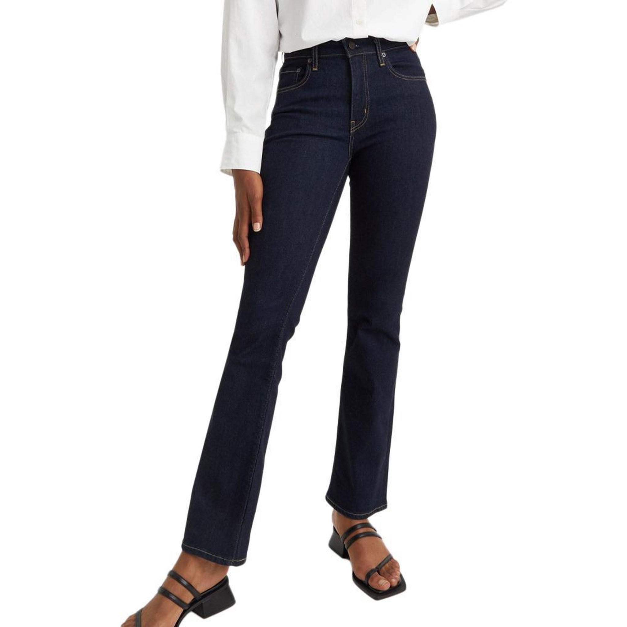 Levi's Jean 725 Bleu Brut Femme Levi's High Rise Bootcut. Coloris disponibles : Bleu