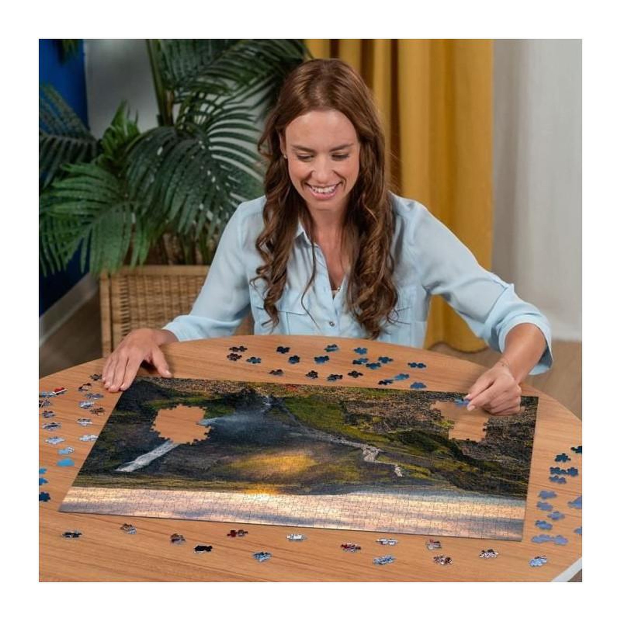 Voir la diapositive 3 : RAVENSBURGER Puzzle 1000 pièces La cascade Háifoss Islande – Ravensburger – Collection Highlights – Dès 14 ans – Adulte & Enfant