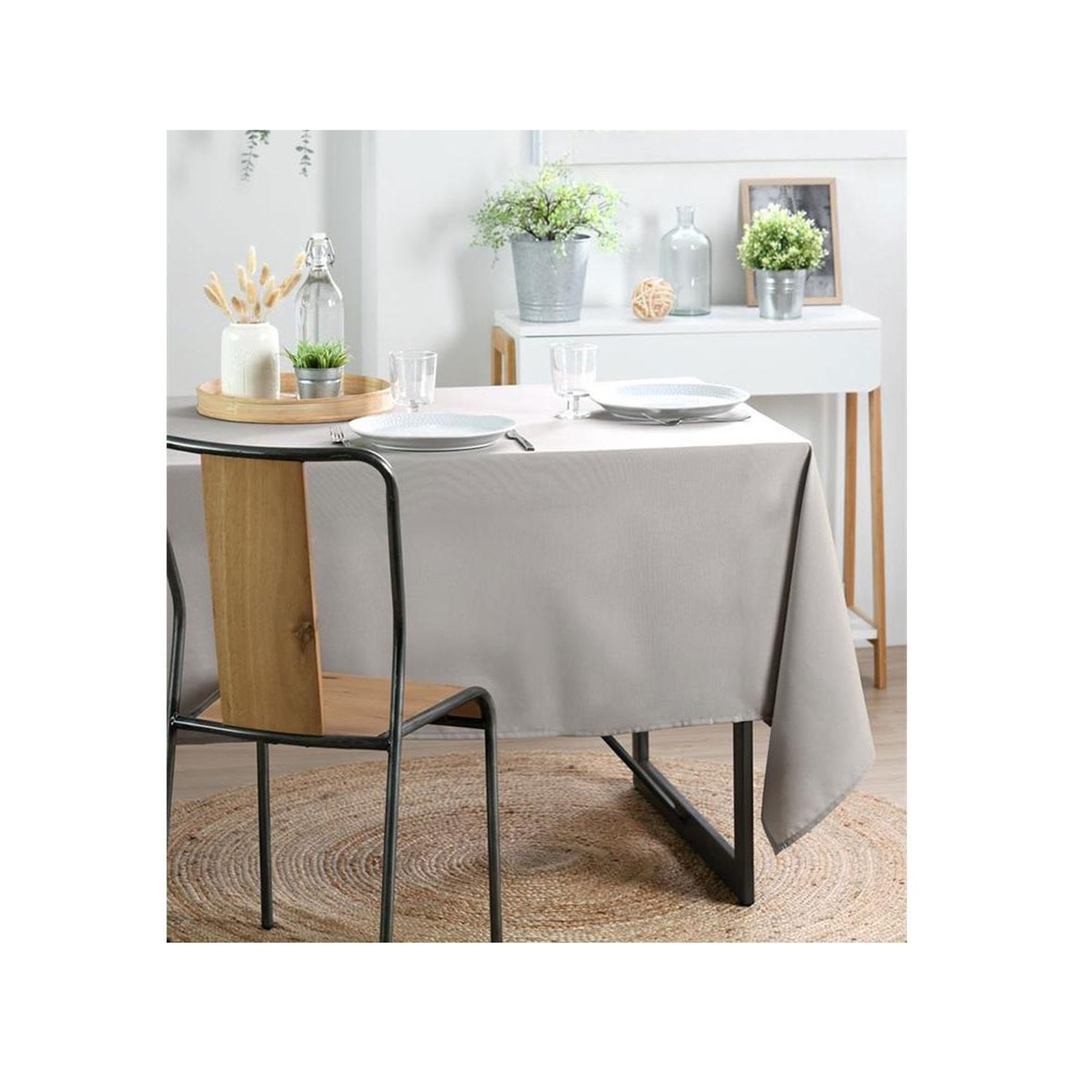 Voir la diapositive 2 : Eden Nappe en polyester finition ourlet nels