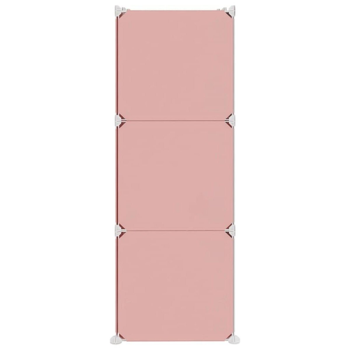 VIDAXL Armoire de rangement pour enfants avec 6 cubes Rose PP