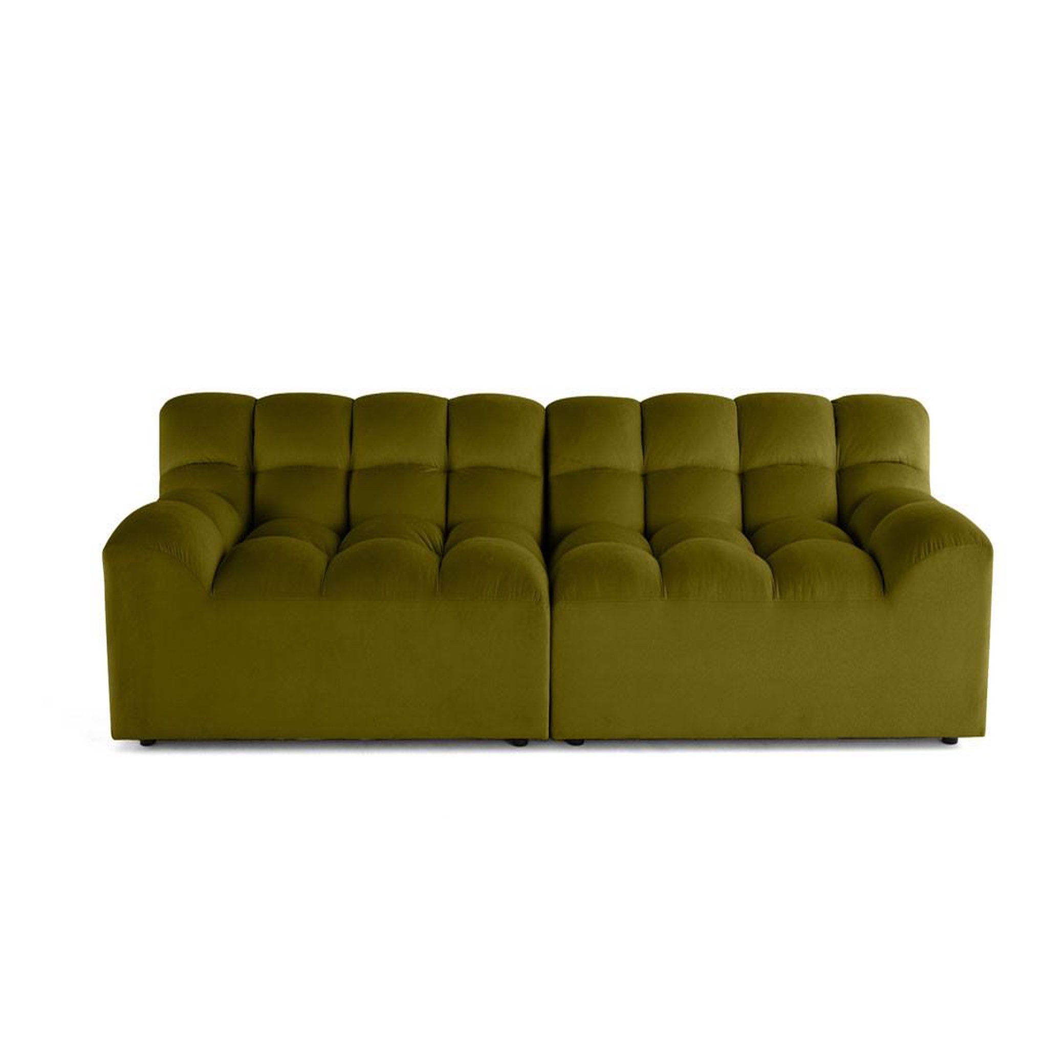 Voir la diapositive 1 : LISA DESIGN Napoli - canapé droit 4 places - en velours