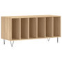 Voir la diapositive 2 : VIDAXL Armoire a disques chene sonoma 100x38x48 cm bois d'ingenierie