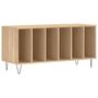 Voir la diapositive 2 : VIDAXL Armoire a disques chene sonoma 100x38x48 cm bois d'ingenierie