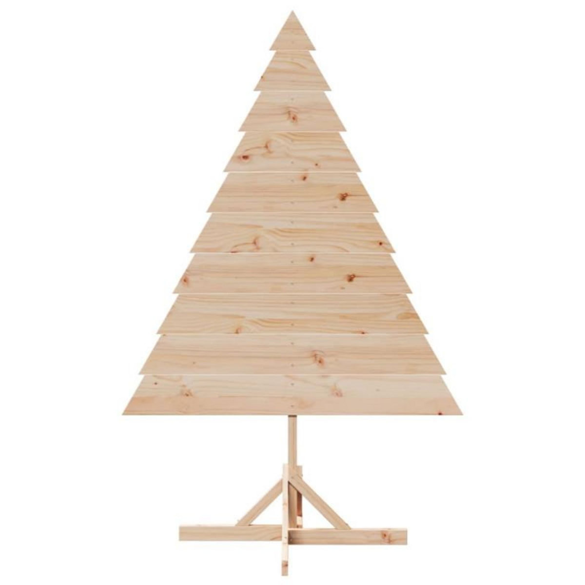 VIDAXL Arbre de Noël en bois pour décoration 180 cm bois massif
