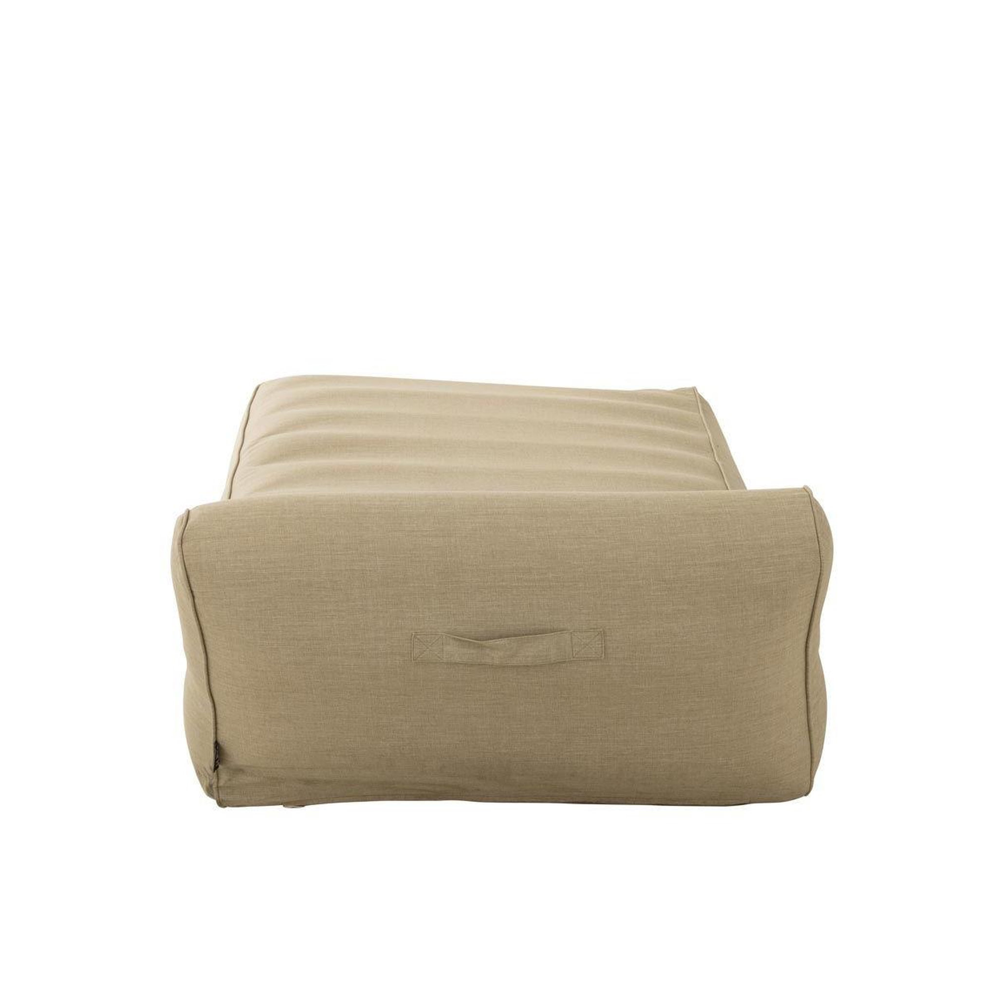 Voir la diapositive 5 : J-LINE Matelas de jardin  hélène  160cm beige