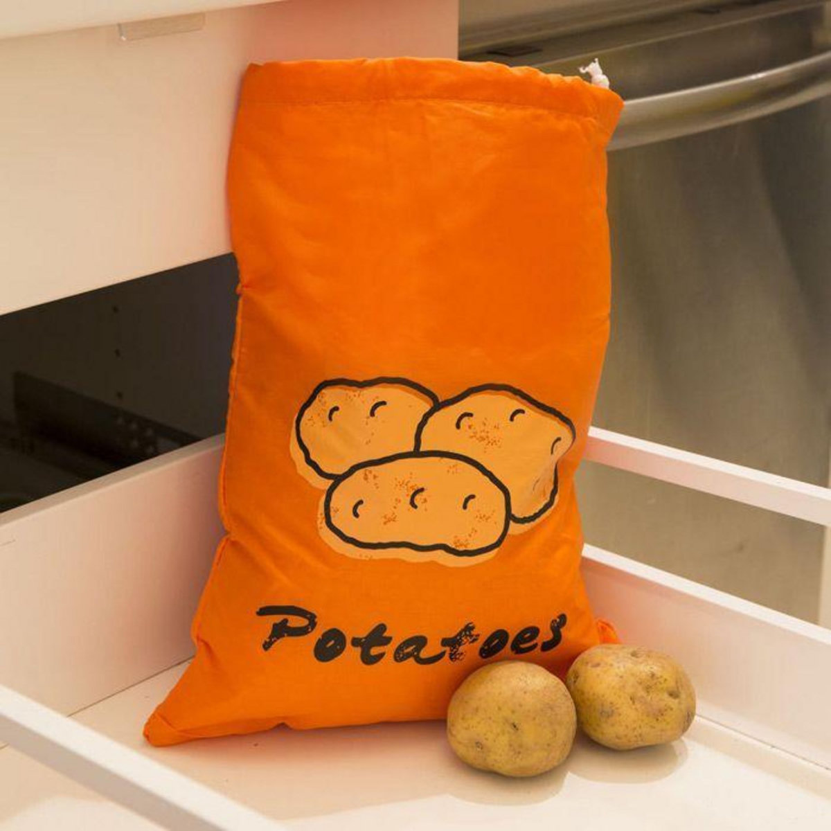 Kikkerland Sac à pommes de terre en tissu 26,5 x 36,5 cm