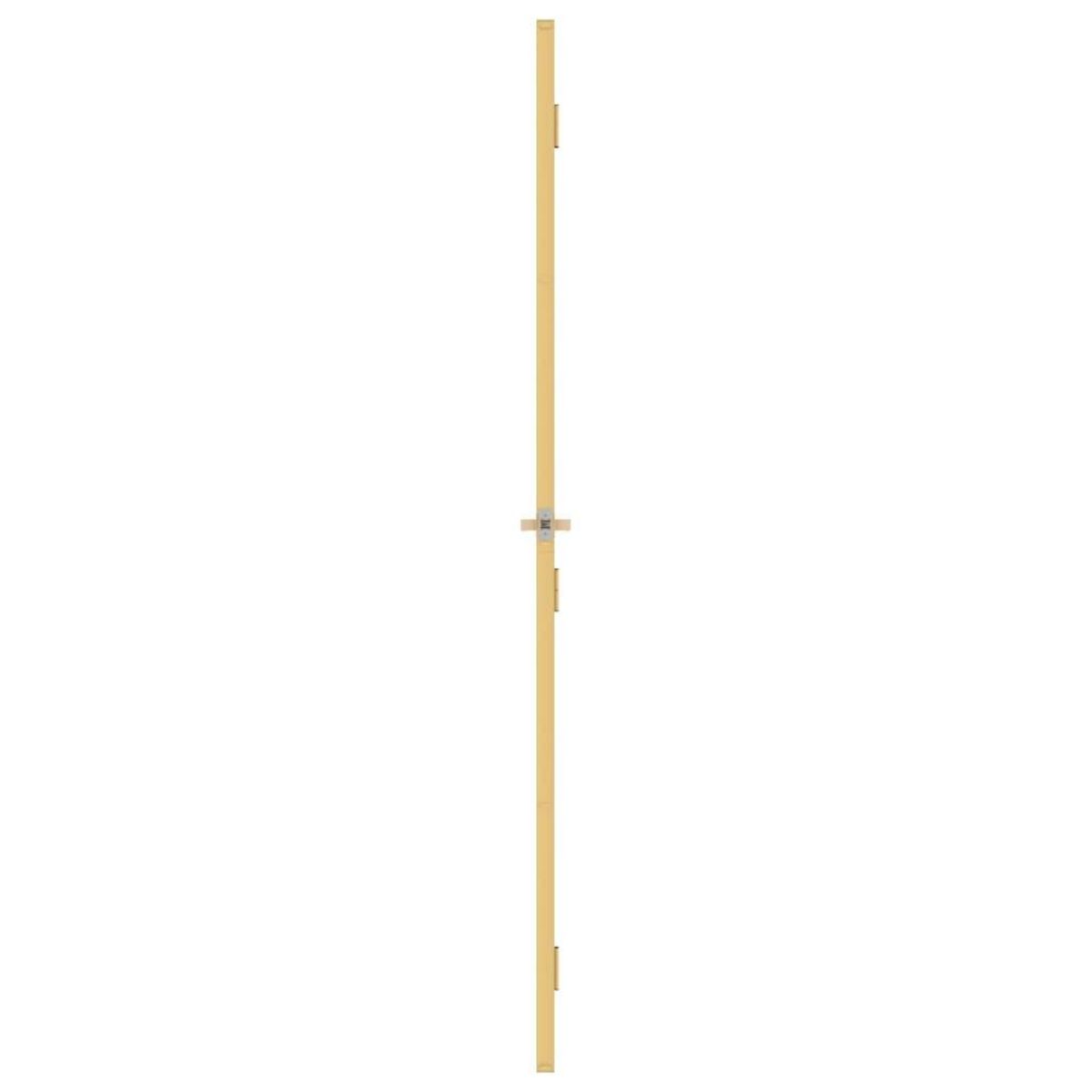 VIDAXL Porte interieure mince dore verre trempe aluminium