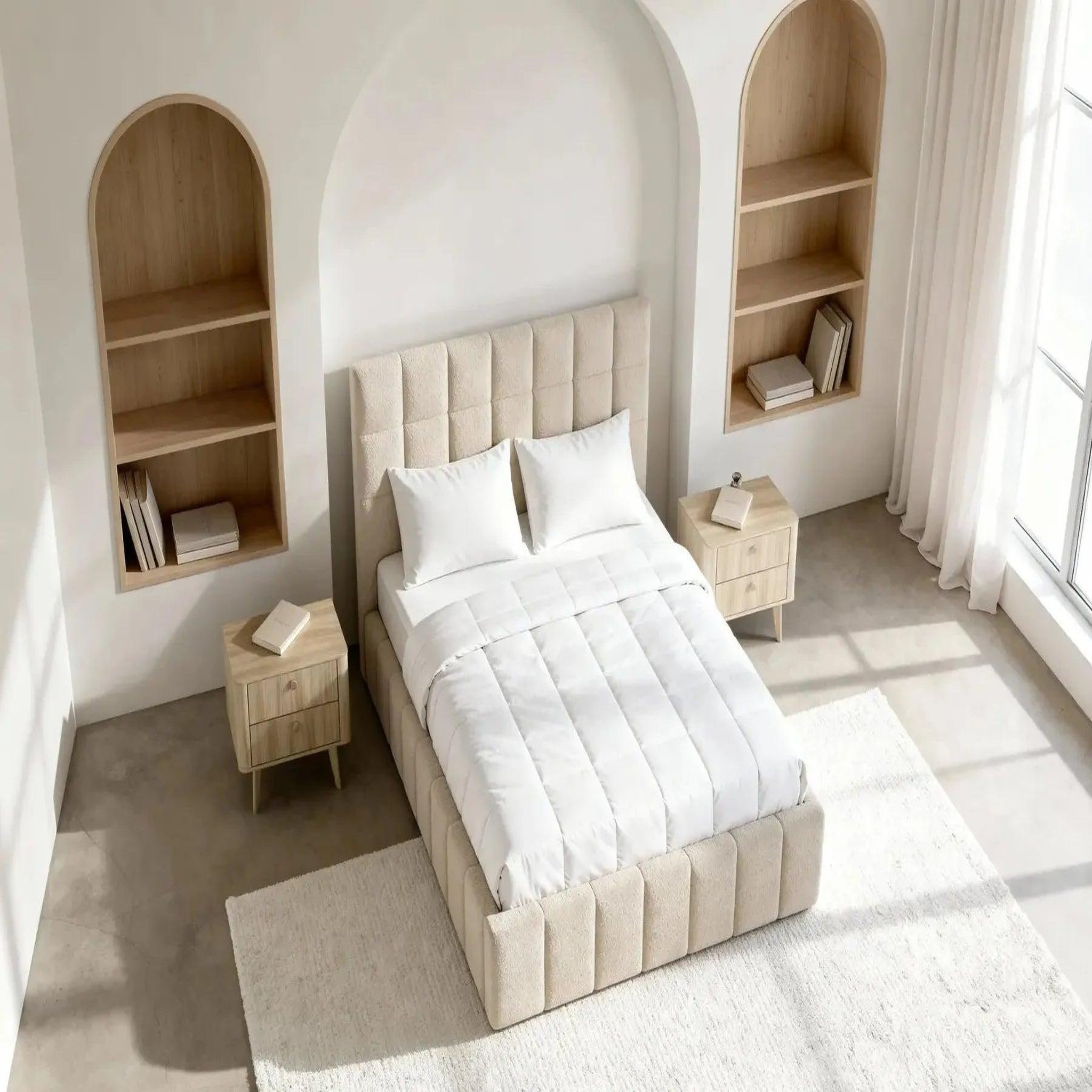 Voir la diapositive 5 : CASANOVA PARIS Florence - lit coffre tissu chenille