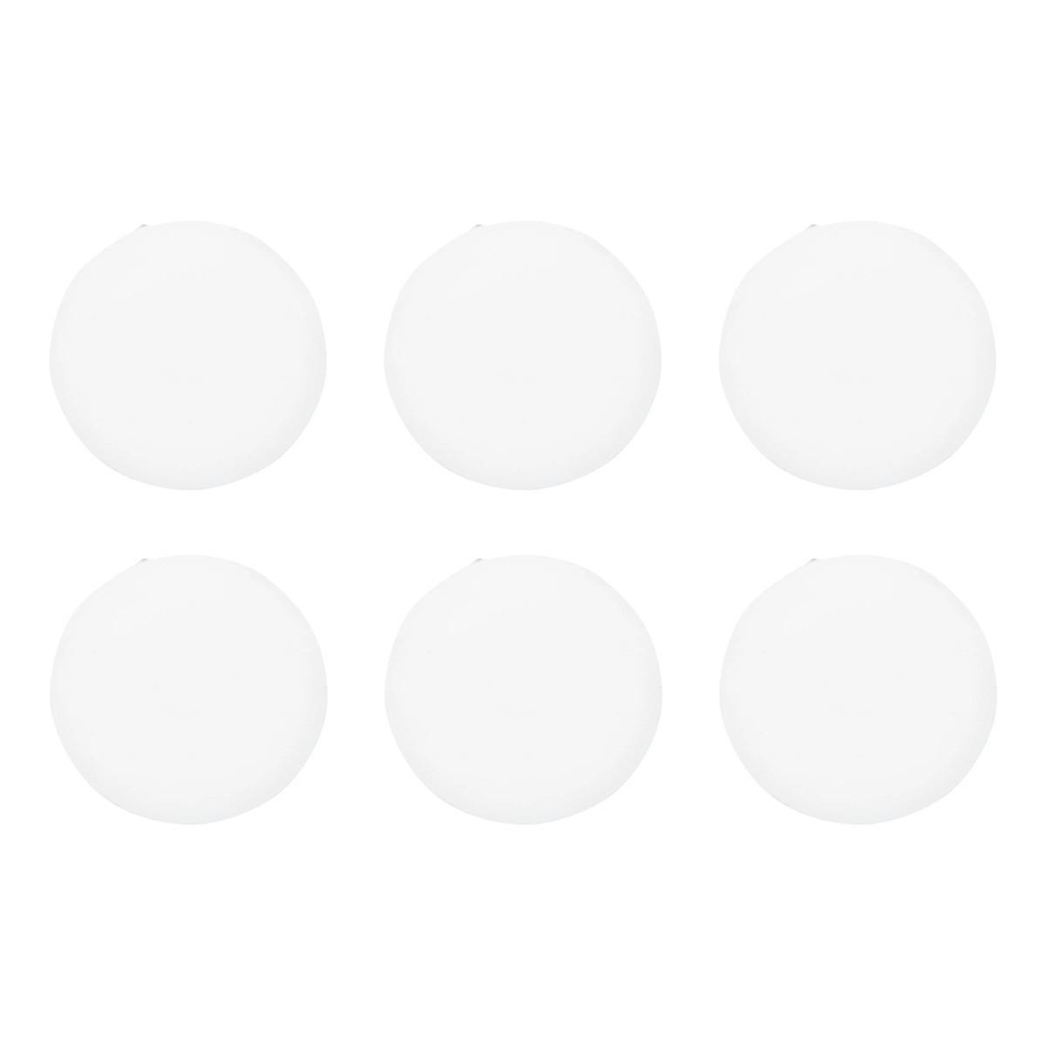 Voir la diapositive 1 : FIVE Lot de 6 butées adhésives  poignée de porte  4cm blanc