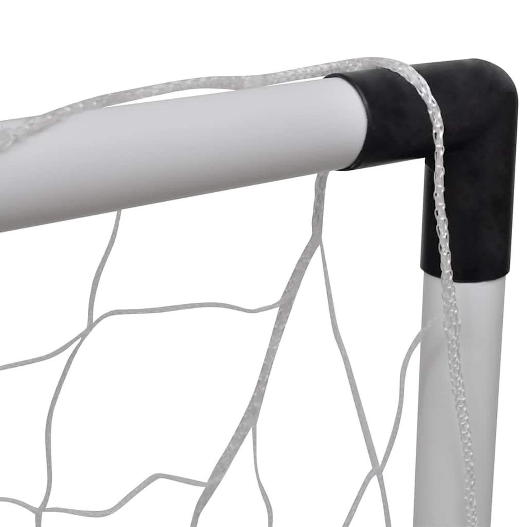 Voir la diapositive 4 : VIDAXL Set de mini-but de football poteau et filet enfants 2pcs 91,5x48x61 cm