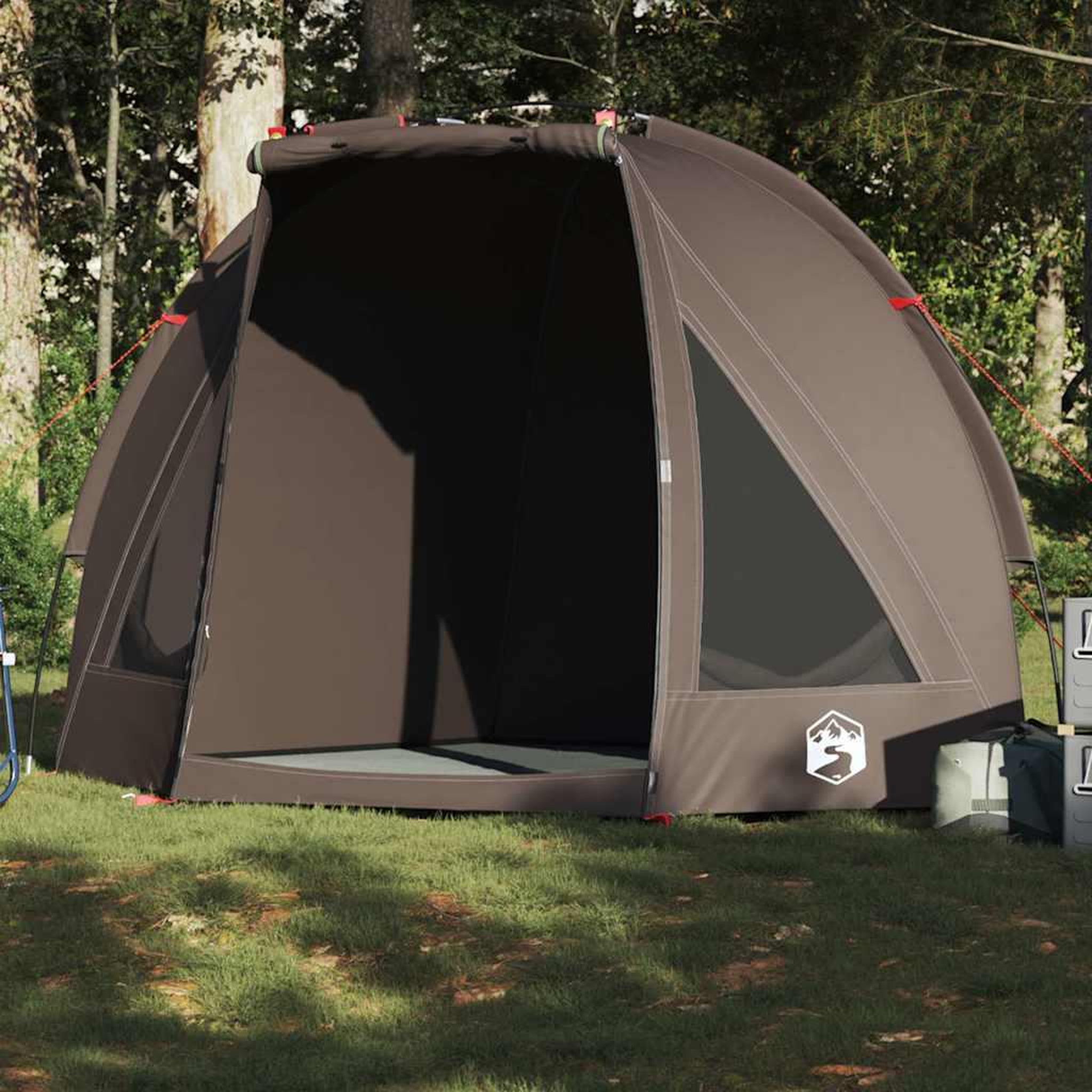 VIDAXL Tente de peche marron impermeable