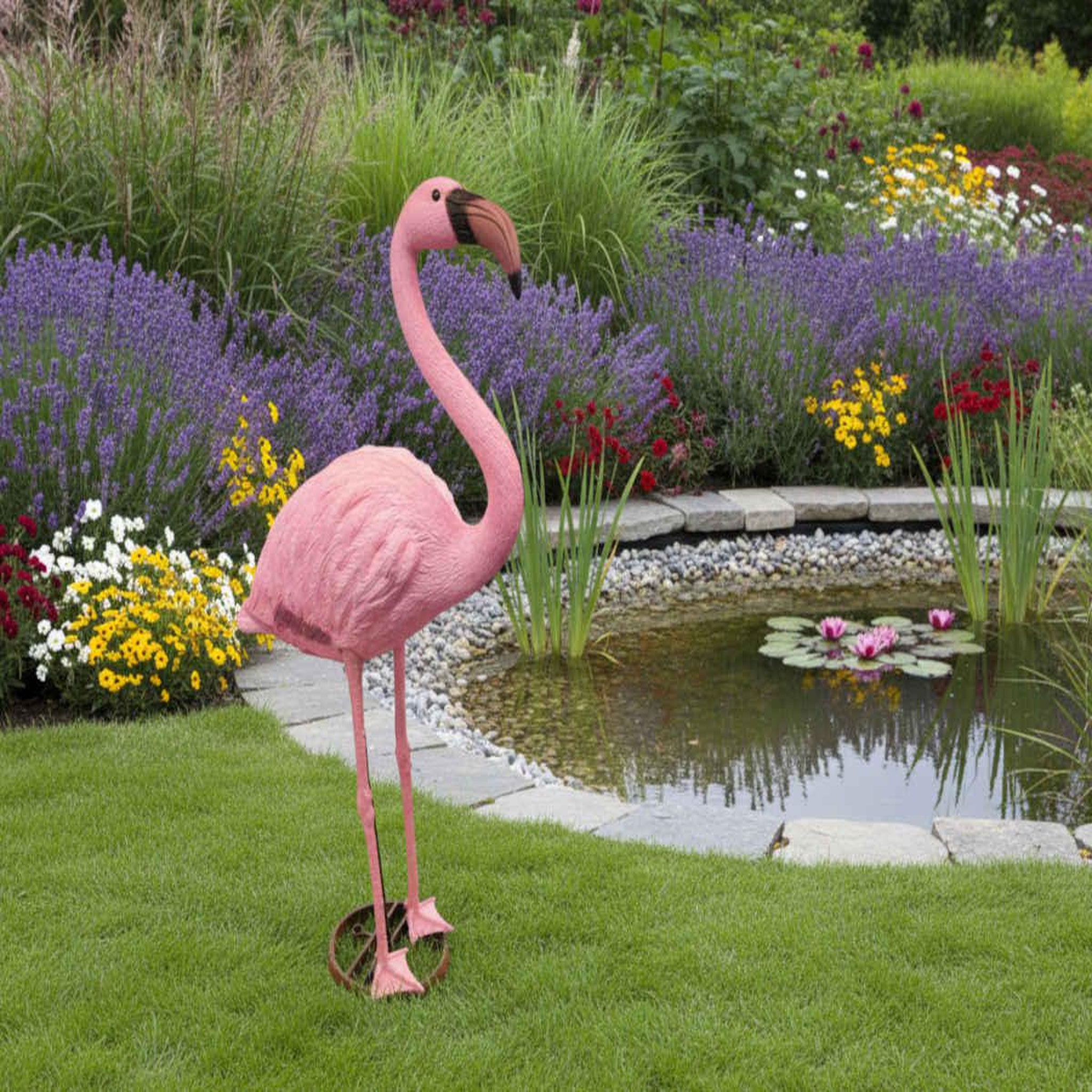 Ubbink Flamant rose décoratif de bassin à poser