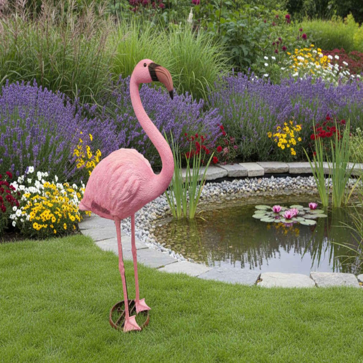 Ubbink Flamant rose décoratif de bassin à poser