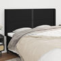 Voir la diapositive 1 : VIDAXL Tete de lit avec oreilles Noir 163x16x118/128 cm Tissu