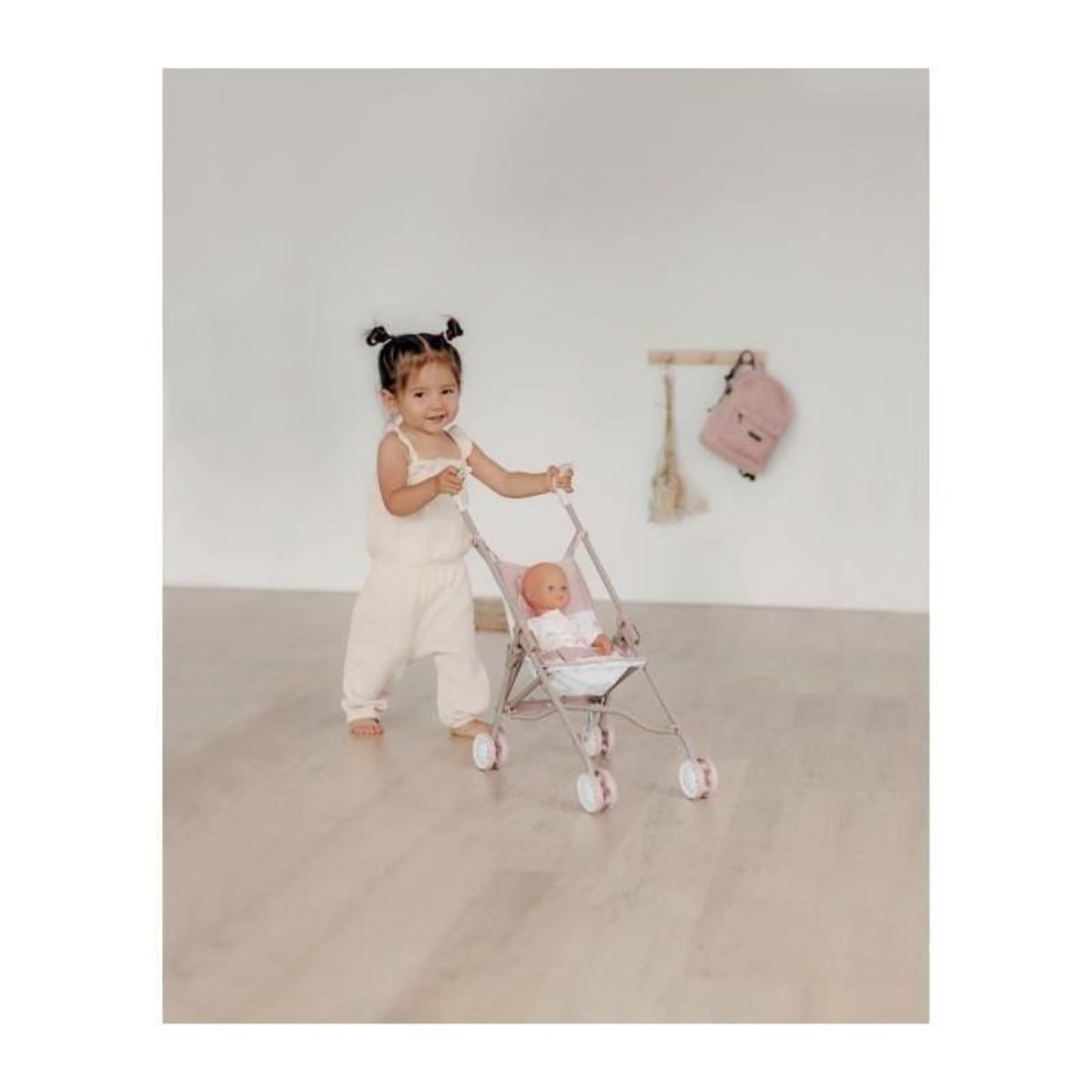 SMOBY Poussette canne Baby Nurse pour poupon jusqu'a 42cm - Smoby