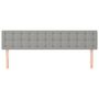 Voir la diapositive 3 : VIDAXL Tetes de lit 2 pcs Gris clair 90x5x78/88 cm Tissu