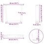 Voir la diapositive 6 : VIDAXL Pieds de table a manger en forme de V 2 pcs acier naturel acier