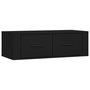 Voir la diapositive 2 : VIDAXL Meuble TV suspendu Noir 80x36x25 cm Bois d'ingenierie