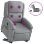 Voir la diapositive 2 : VIDAXL Fauteuil inclinable de massage electrique Gris clair Tissu