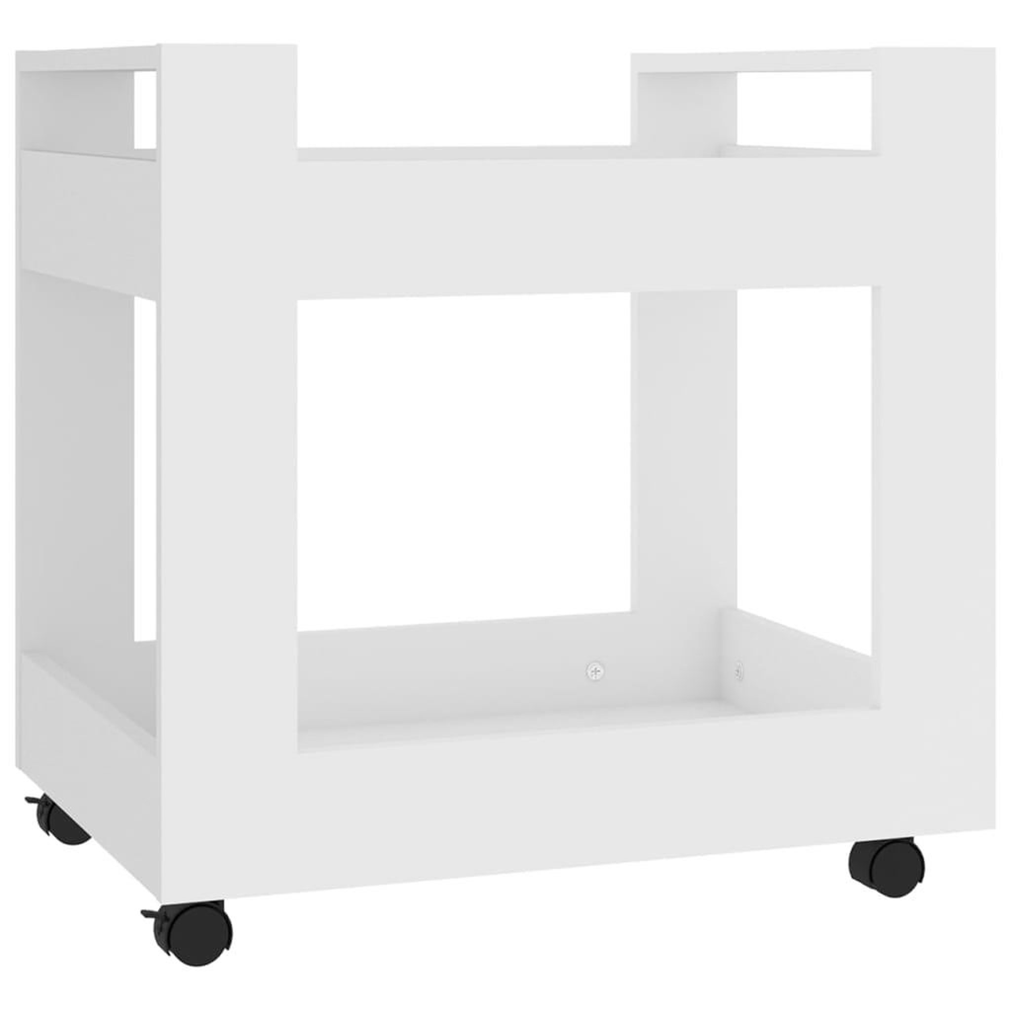 Voir la diapositive 2 : VIDAXL Chariot de bureau Blanc 60x45x60 cm Bois d'ingenierie