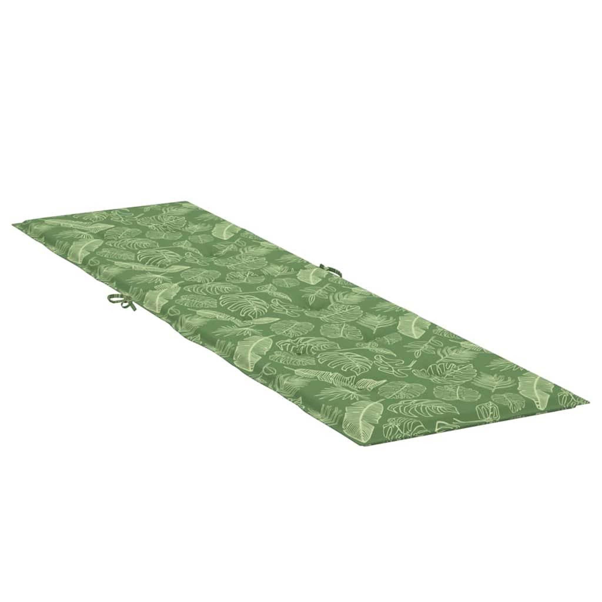 Voir la diapositive 4 : VIDAXL Coussin de chaise longue motif de feuilles tissu oxford