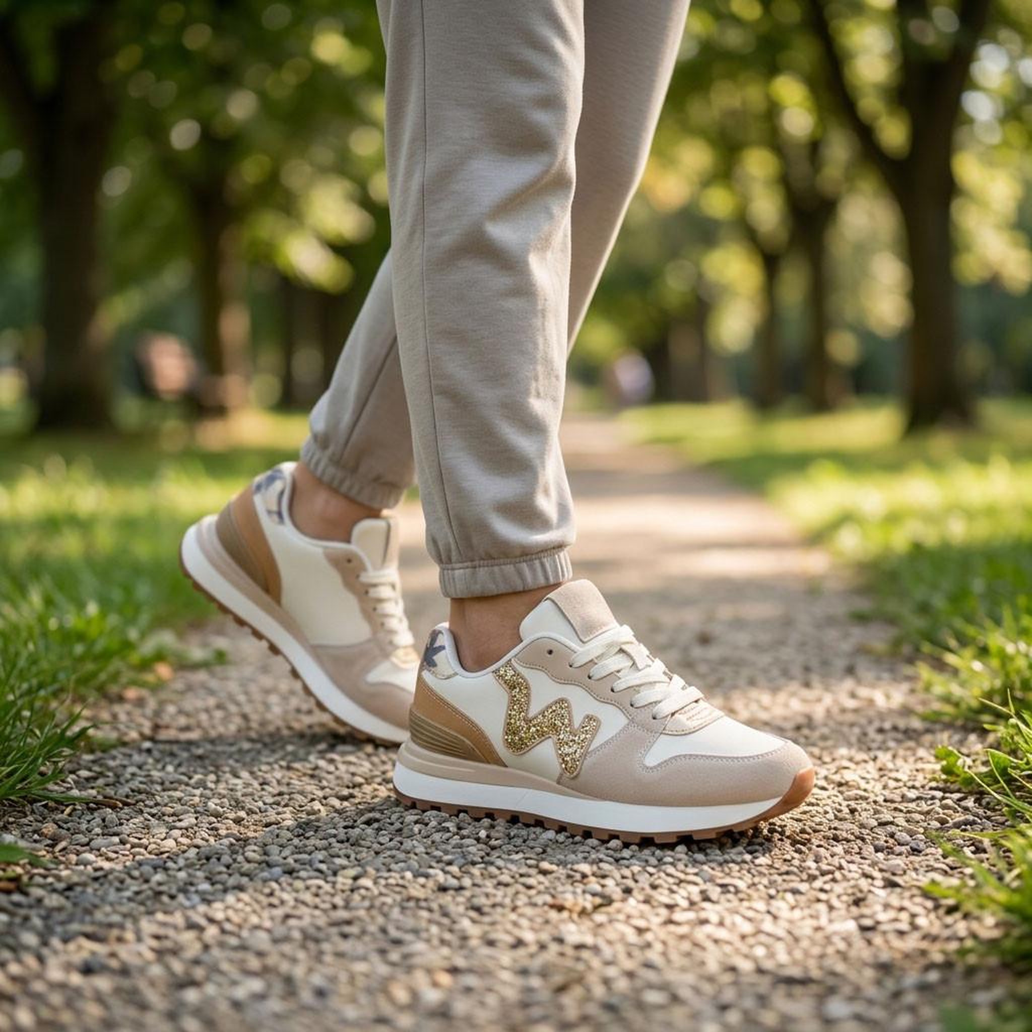 Voir la diapositive 2 : OZABI OZABI Baskets Runner Femme Mesh Logo W 4 Coloris