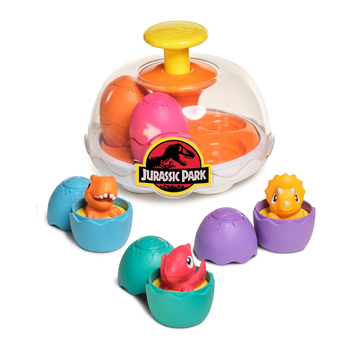 TOMY Jeu d'éveil - Toupie Dino Tourne & Pop