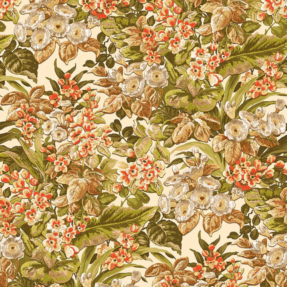 DUTCH WALLCOVERINGS DUTCH WALLCOVERINGS Papier peint floral Vert