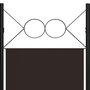 Voir la diapositive 5 : VIDAXL Cloison de separation 3 panneaux Marron 120x180 cm