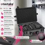 Voir la diapositive 2 : tectake Valise de protection matériel photo en coque dure robuste avec 4 inserts en mousse épais noir