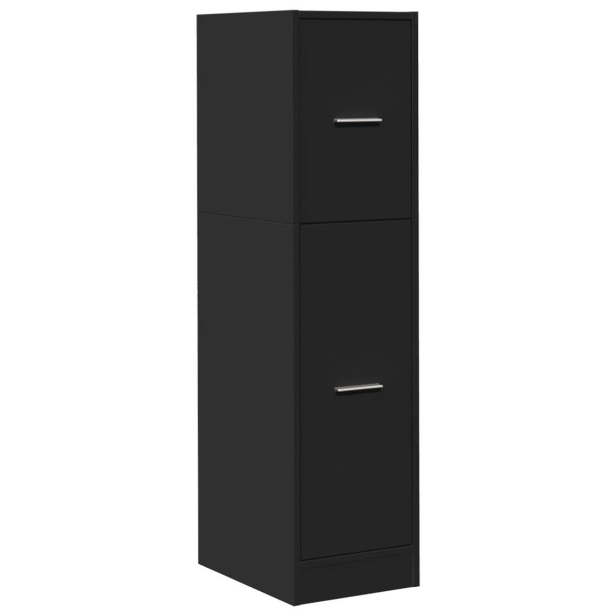 VIDAXL Armoire d'apothicaire noir 30x41x118 cm bois d'ingenierie