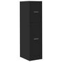 Voir la diapositive 3 : VIDAXL Armoire d'apothicaire noir 30x41x118 cm bois d'ingenierie