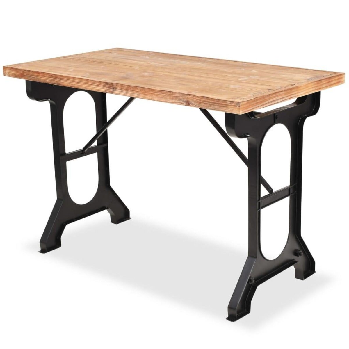 VIDAXL Table a manger dessus en bois de sapin massif 122x65x82 cm