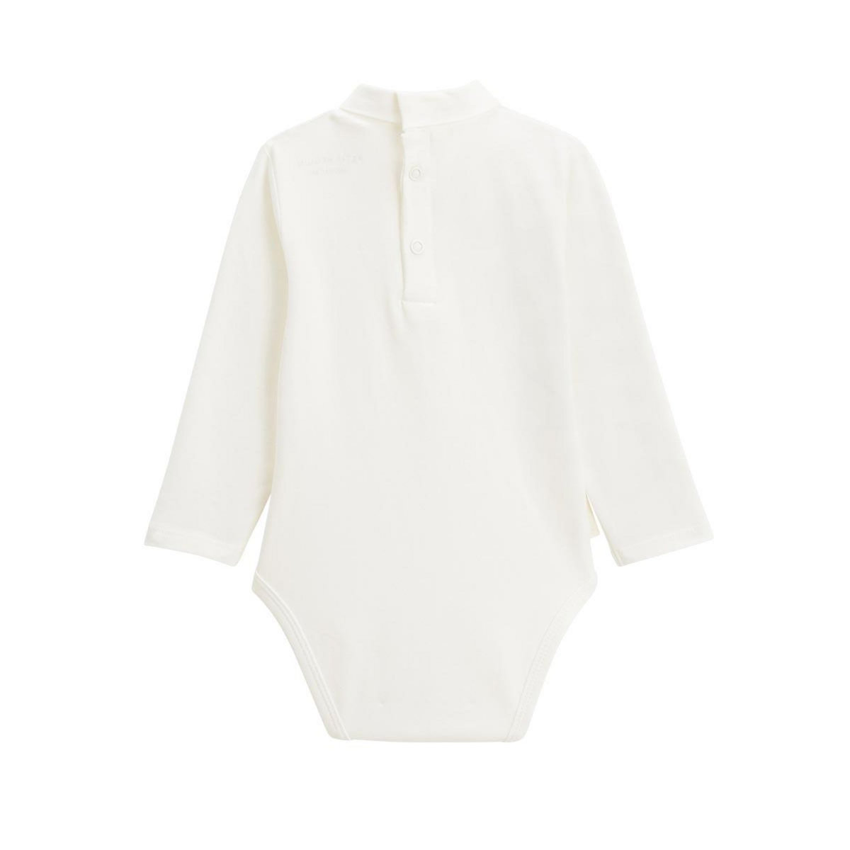 Petit Béguin Lot de 2 bodies bébé col roulé manches longues Cracotte